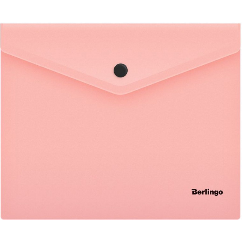 Папка на кнопке Berlingo А4 фламинго 04513(10шт/уп)